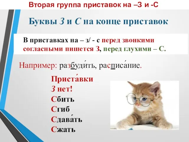 В приставках на – з/ - с перед звонкими согласными пишется