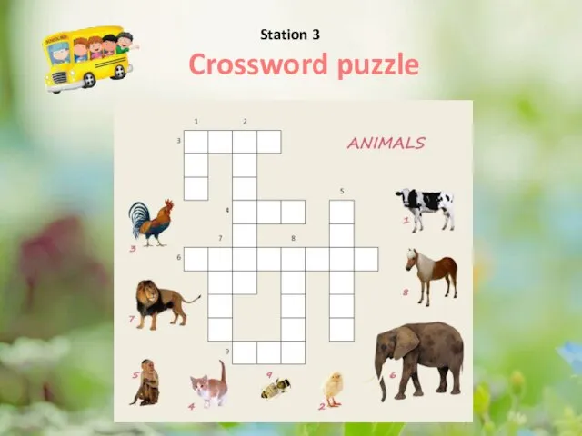 Crossword puzzle Station 3