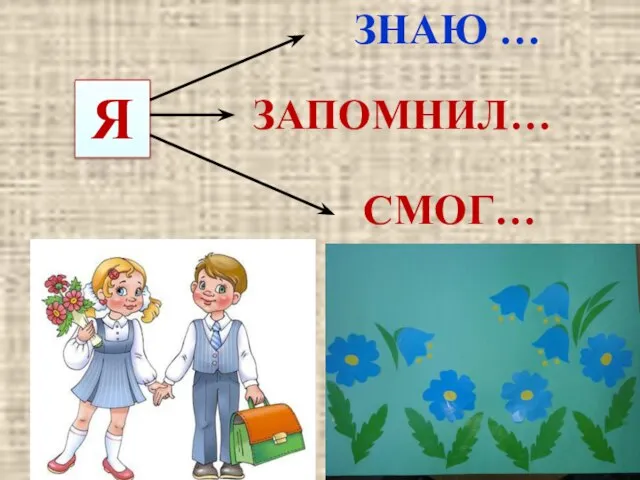 Я ЗНАЮ … ЗАПОМНИЛ… СМОГ…