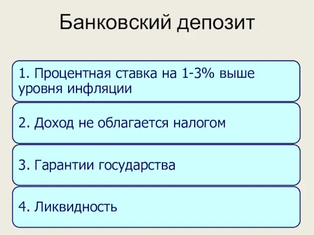 Банковский депозит