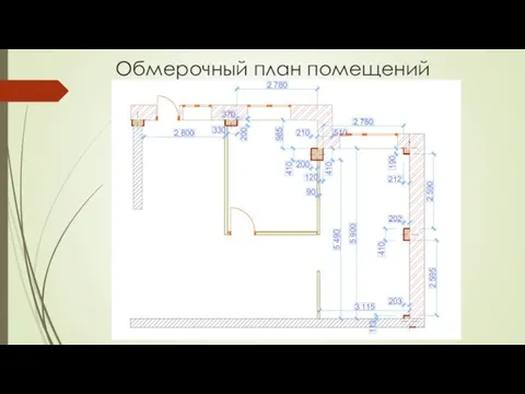 Обмерочный план помещений