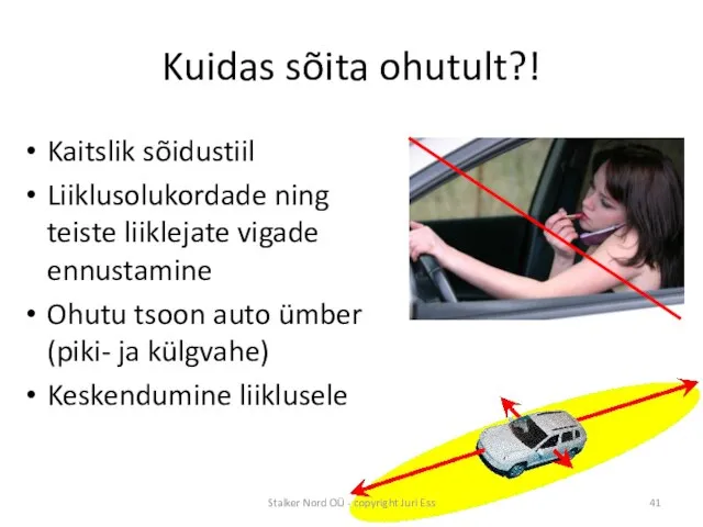 Kuidas sõita ohutult?! Kaitslik sõidustiil Liiklusolukordade ning teiste liiklejate vigade ennustamine