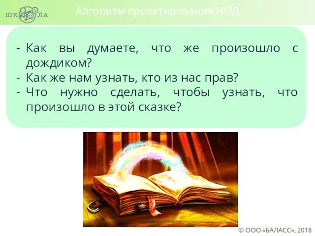 Как вы думаете, что же произошло с дождиком? Как же нам