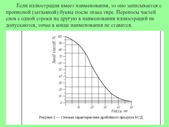 Если иллюстрация имеет наименования, то оно записывается с прописной (заглавной) буквы