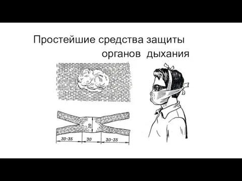 Простейшие средства защиты органов дыхания