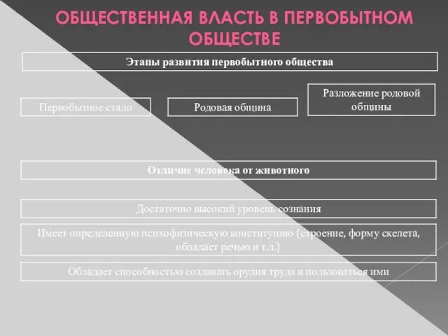 ОБЩЕСТВЕННАЯ ВЛАСТЬ В ПЕРВОБЫТНОМ ОБЩЕСТВЕ