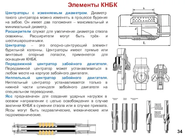 Центраторы с изменяемым диаметром. Диаметр такого центратора можно изменять в процессе