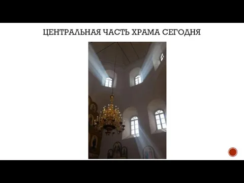 ЦЕНТРАЛЬНАЯ ЧАСТЬ ХРАМА СЕГОДНЯ