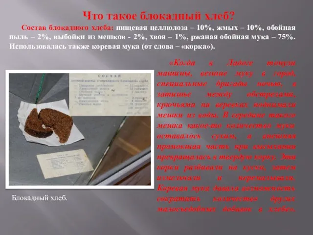 «Когда в Ладоге тонули машины, везшие муку в город, специальные бригады