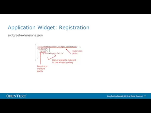 Application Widget: Registration src/greet-extensions.json