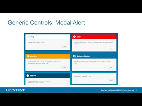 Generic Controls: Modal Alert