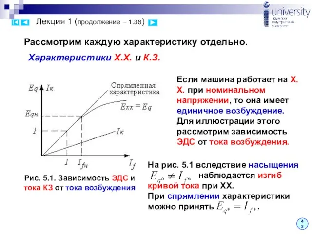 Лекция 1 (продолжение – 1.38) 42 Рассмотрим каждую характеристику отдельно. Характеристики