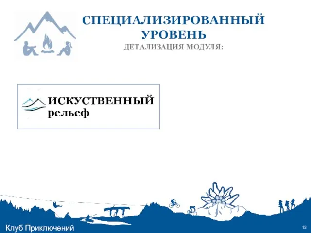 СПЕЦИАЛИЗИРОВАННЫЙ УРОВЕНЬ ДЕТАЛИЗАЦИЯ МОДУЛЯ: Клуб Приключений