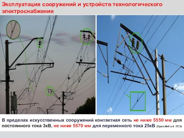 Эксплуатация сооружений и устройств технологического электроснабжения В пределах искусственных сооружений контактная