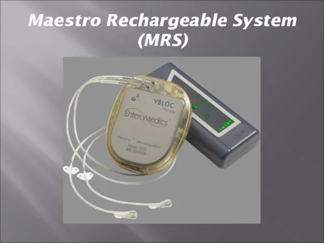 Maestro Rechargeable System (MRS)