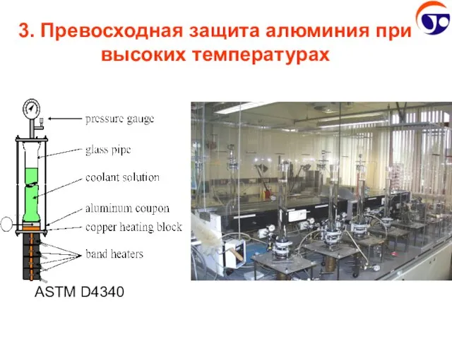 3. Превосходная защита алюминия при высоких температурах ASTM D4340