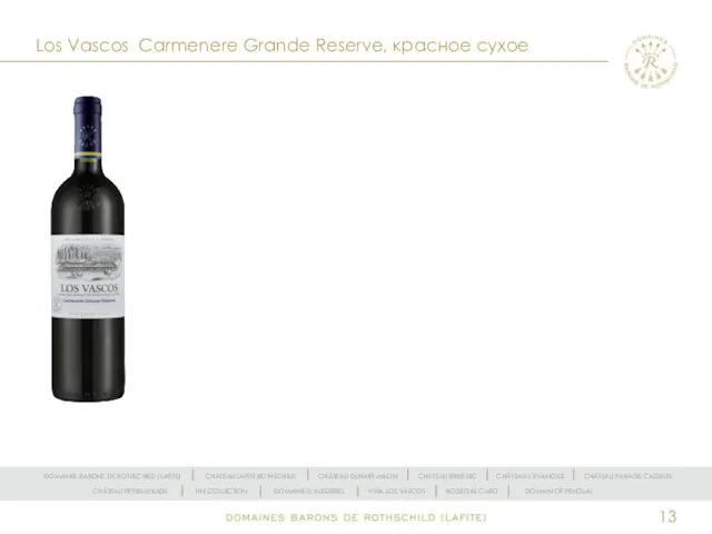 Los Vascos Carmenere Grande Reserve, красное сухое