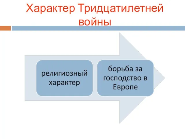 Характер Тридцатилетней войны