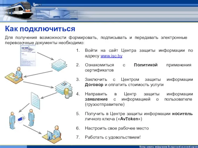 Как подключиться Войти на сайт Центра защиты информации по адресу www.isc.by