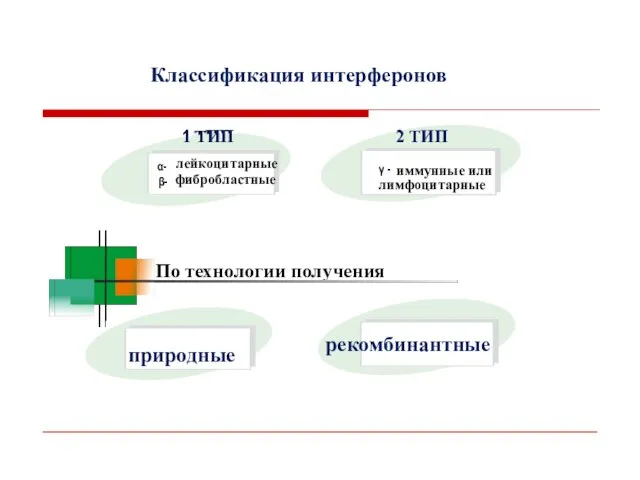 Классификация интерферонов По технологии получения