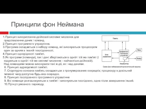 Принцип використання двійкової системи числення для представлення даних і команд. Принцип