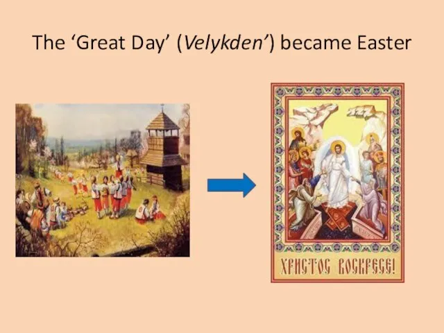 The ‘Great Day’ (Velykden’) became Easter