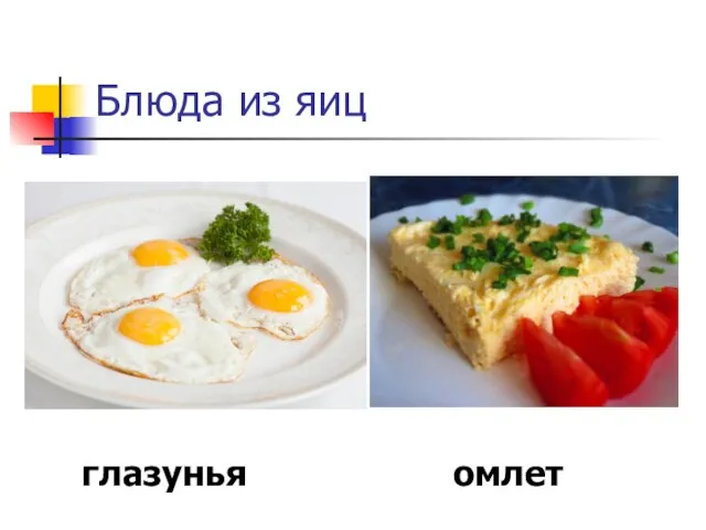 Блюда из яиц глазунья омлет