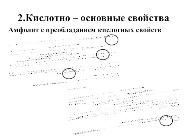 2.Кислотно – основные свойства Амфолит с преобладанием кислотных свойств