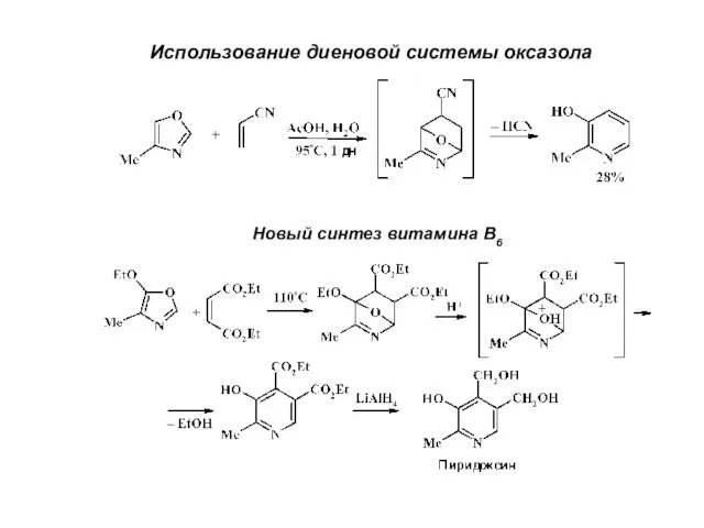 Использование диеновой системы оксазола