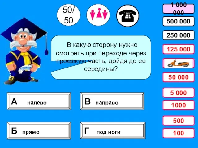 В какую сторону нужно смотреть при переходе через проезжую часть, дойдя