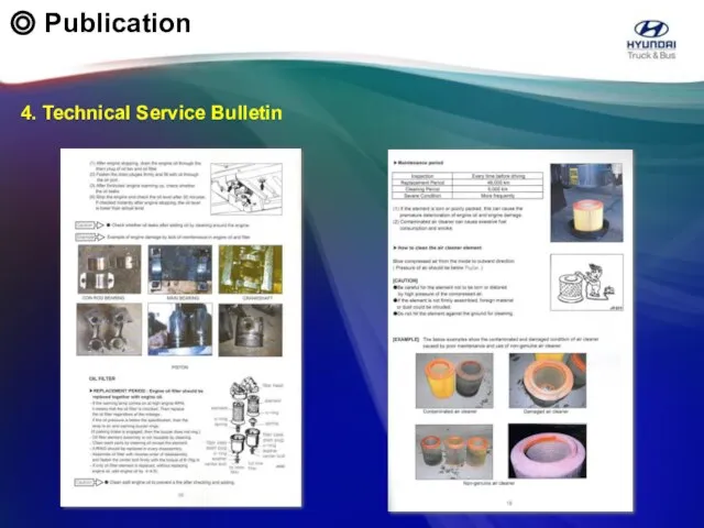 4. Technical Service Bulletin ◎ Publication