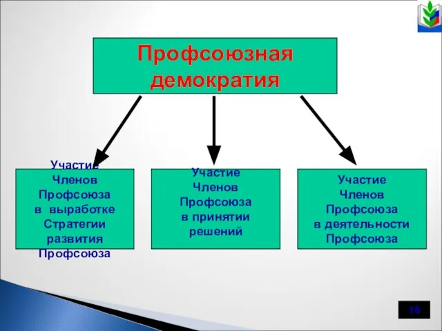 Профсоюзная демократия Участие Членов Профсоюза в выработке Стратегии развития Профсоюза Участие