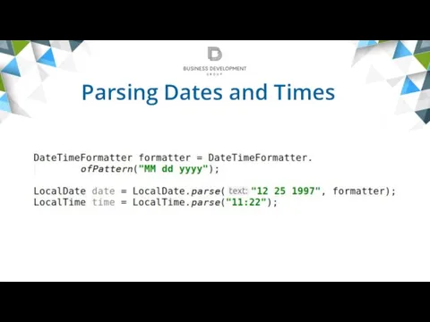 Parsing Dates and Times