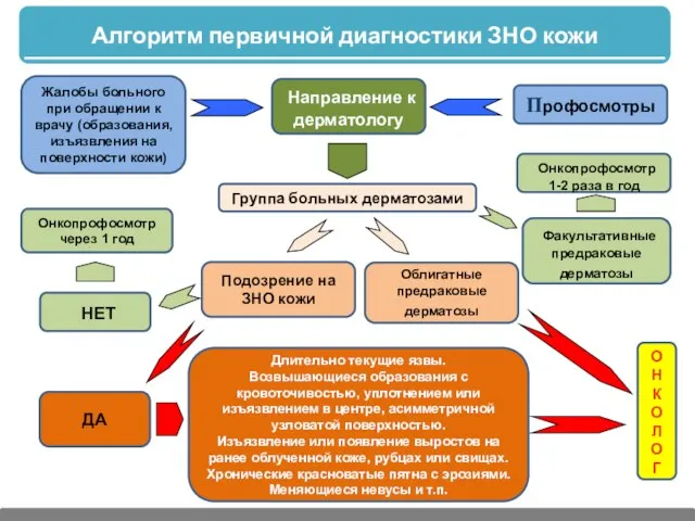 Направление к дерматологу Профосмотры Жалобы больного при обращении к врачу (образования,