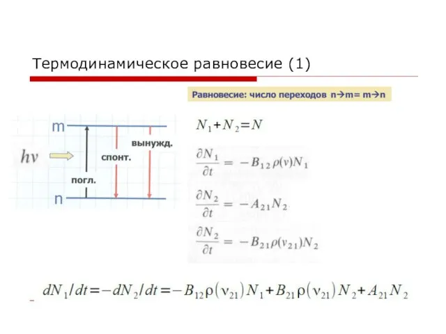 Термодинамическое равновесие (1)