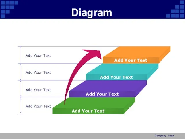 Company Logo Diagram Add Your Text Add Your Text Add Your Text Add Your Text