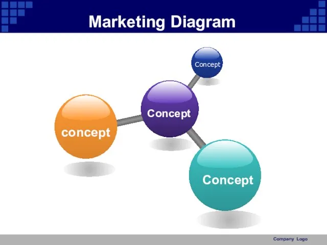 Company Logo Marketing Diagram