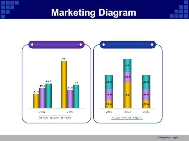 Company Logo Marketing Diagram