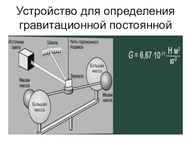 Устройство для определения гравитационной постоянной