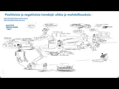 Positiivisia ja negatiivisia trendejä: uhkia ja mahdollisuuksia / http://foresight.fi/kev-tulevaisuuskuva http://foresight.fi/mika-tama-on/