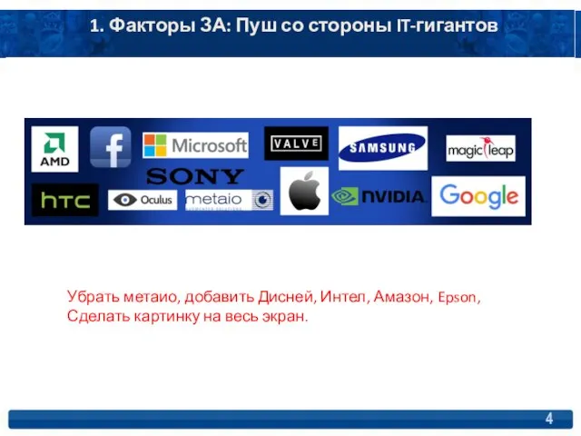 Особенности оперирования в зависимости от платформы 1. Факторы ЗА: Пуш со