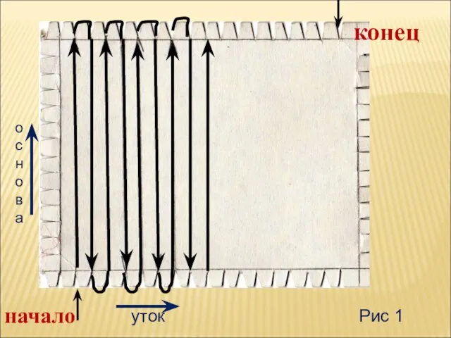 Рис 1 начало конец уток основа