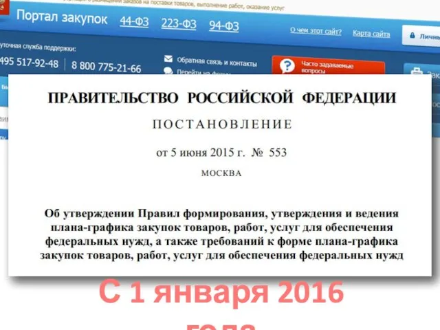 С 1 января 2016 года