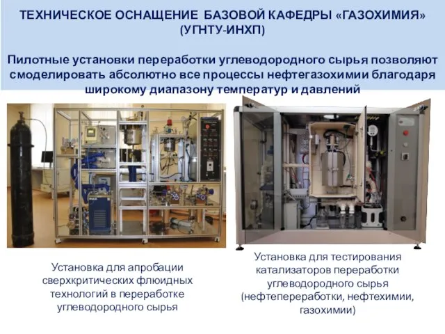 Установка для тестирования катализаторов переработки углеводородного сырья (нефтепереработки, нефтехимии, газохимии) ТЕХНИЧЕСКОЕ