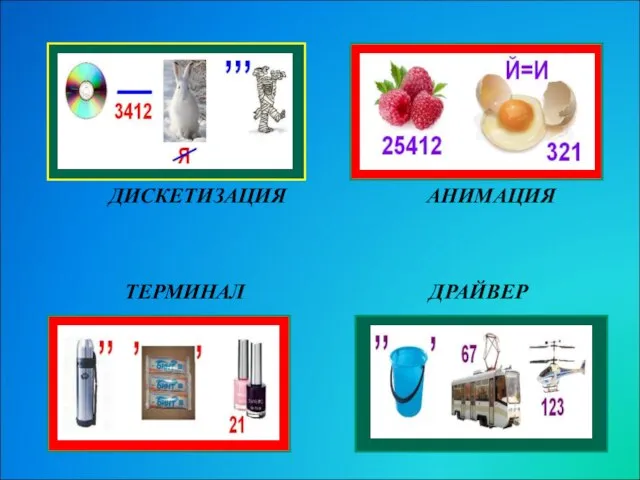 ДИСКЕТИЗАЦИЯ АНИМАЦИЯ ТЕРМИНАЛ ДРАЙВЕР