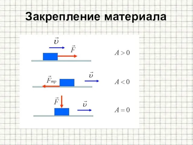 Закрепление материала