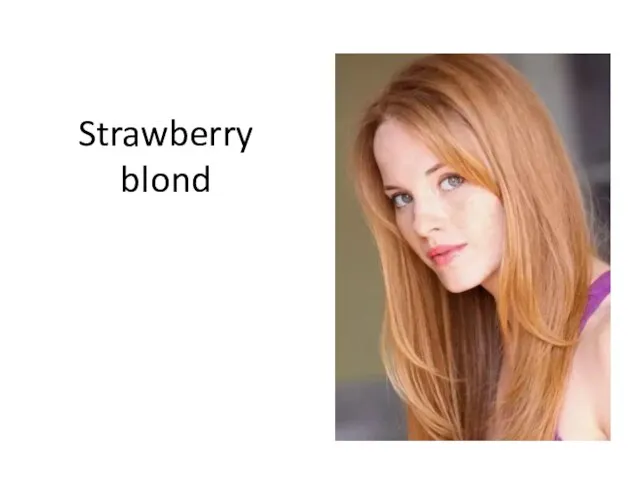 Strawberry blond