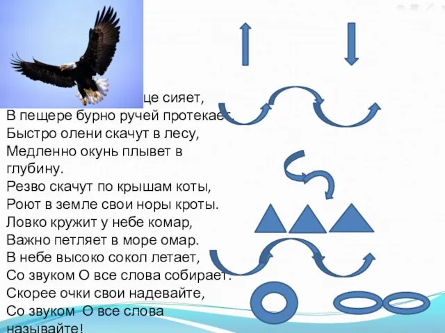 На небе ясном солнце сияет, В пещере бурно ручей протекает. Быстро