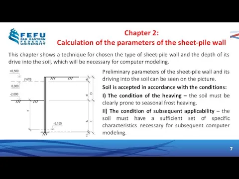 This chapter shows a technique for chosen the type of sheet-pile