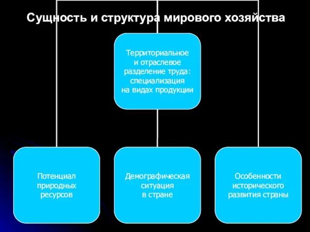 Сущность и структура мирового хозяйства